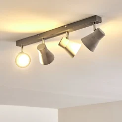 Plafonnier Osco Led Gris, 4 Lumieres