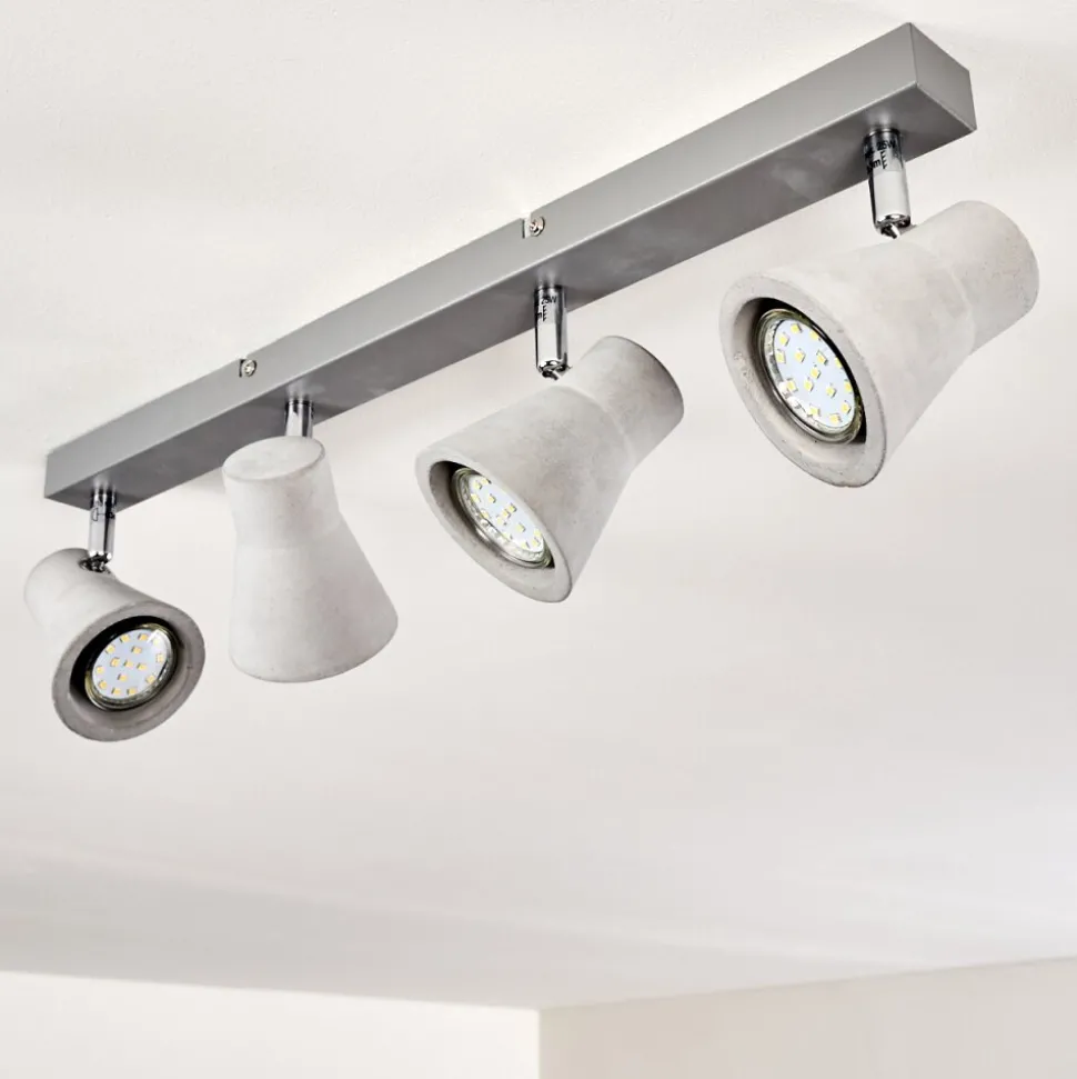 Plafonnier Osco Led Gris, 4 Lumieres
