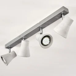 Plafonnier Osco Led Gris, 4 Lumieres