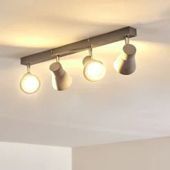 Plafonnier Osco Led Gris, 4 Lumieres