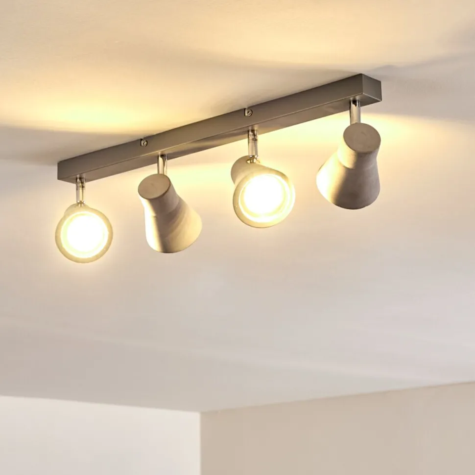Plafonnier Osco Led Gris, 4 Lumieres