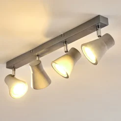 Plafonnier Osco Led Gris, 4 Lumieres