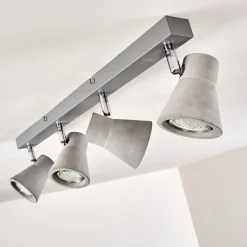 Plafonnier Osco Led Gris, 4 Lumieres