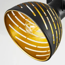 Plafonnier Osina Noir, 2 Lumieres