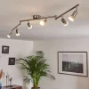 Plafonnier Oula Led Nickel Mat, 6 Lumieres