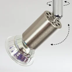 Plafonnier Oula Led Nickel Mat, 6 Lumieres