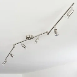 Plafonnier Oula Led Nickel Mat, 6 Lumieres