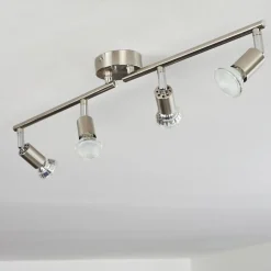 Plafonnier Oula Led Nickel Mat, 4 Lumieres