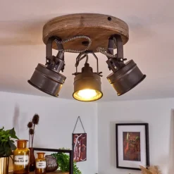 Plafonnier Pehefito Noir, 3 Lumieres