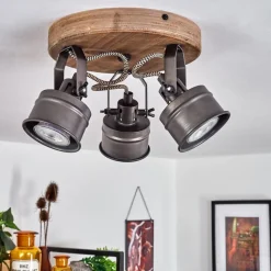 Plafonnier Pehefito Noir, 3 Lumieres