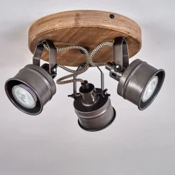 Plafonnier Pehefito Noir, 3 Lumieres