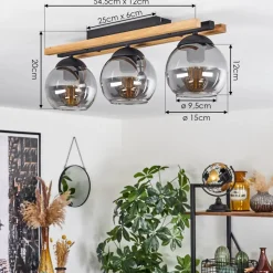 Plafonnier Podre Ecru, 3 Lumieres