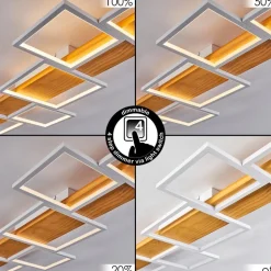 Plafonnier Pompu Led Blanc, 1 Lumiere