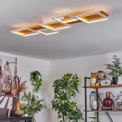 Plafonnier Pompu Led Blanc, 1 Lumiere