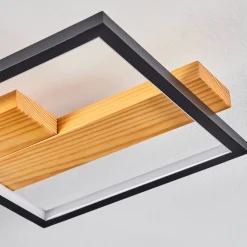 Plafonnier Pompu Led Noir, 1 Lumiere