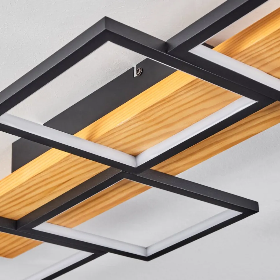 Plafonnier Pompu Led Noir, 1 Lumiere