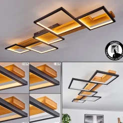 Plafonnier Pompu Led Noir, 1 Lumiere