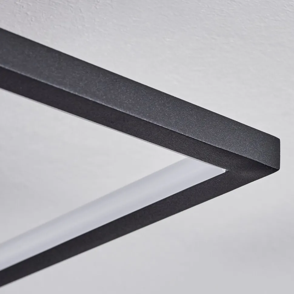 Plafonnier Pompu Led Noir, 1 Lumiere