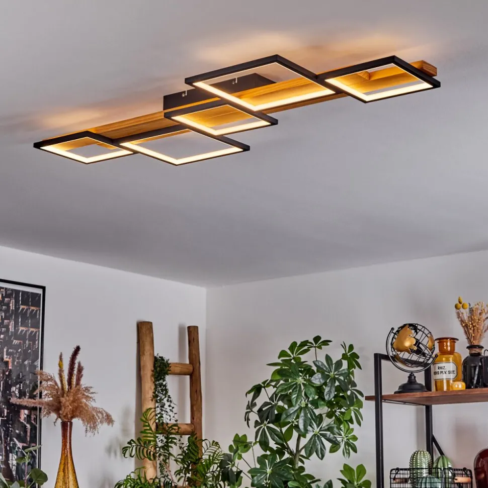 Plafonnier Pompu Led Noir, 1 Lumiere