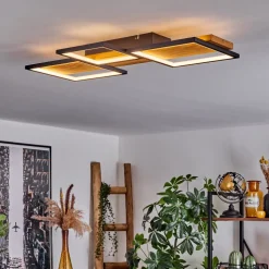 Plafonnier Pompu Led Noir, 1 Lumiere