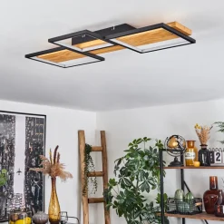 Plafonnier Pompu Led Noir, 1 Lumiere
