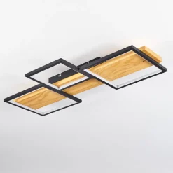 Plafonnier Pompu Led Noir, 1 Lumiere