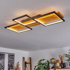 Plafonnier Pompu Led Noir, 1 Lumiere