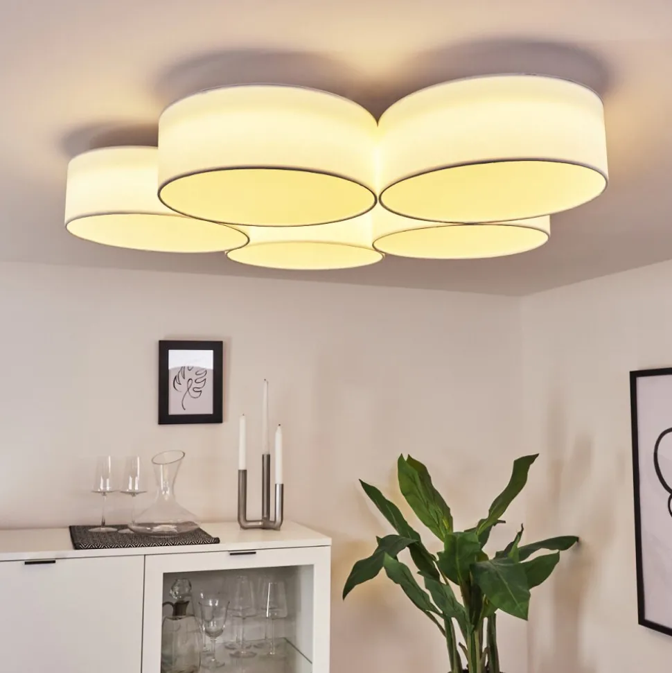 Plafonnier Purus Led Blanc, 1 Lumiere
