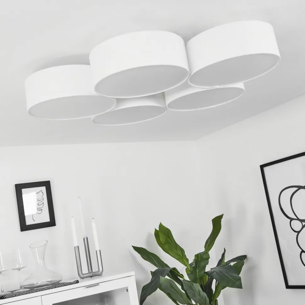 Plafonnier Purus Led Blanc, 1 Lumiere