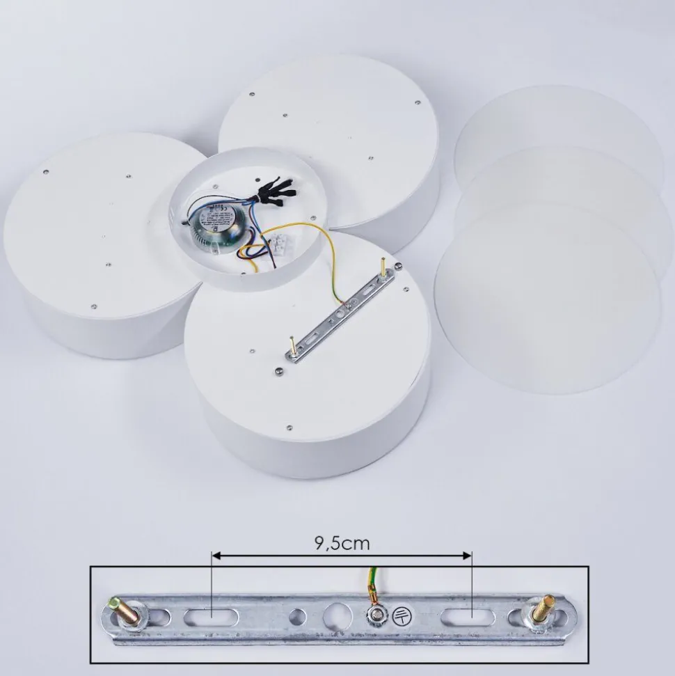 Plafonnier Purus Led Blanc, 1 Lumiere
