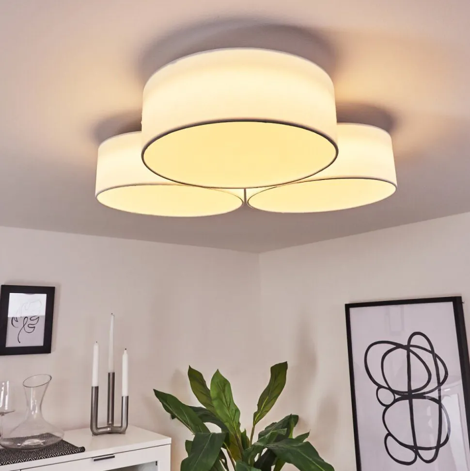 Plafonnier Purus Led Blanc, 1 Lumiere