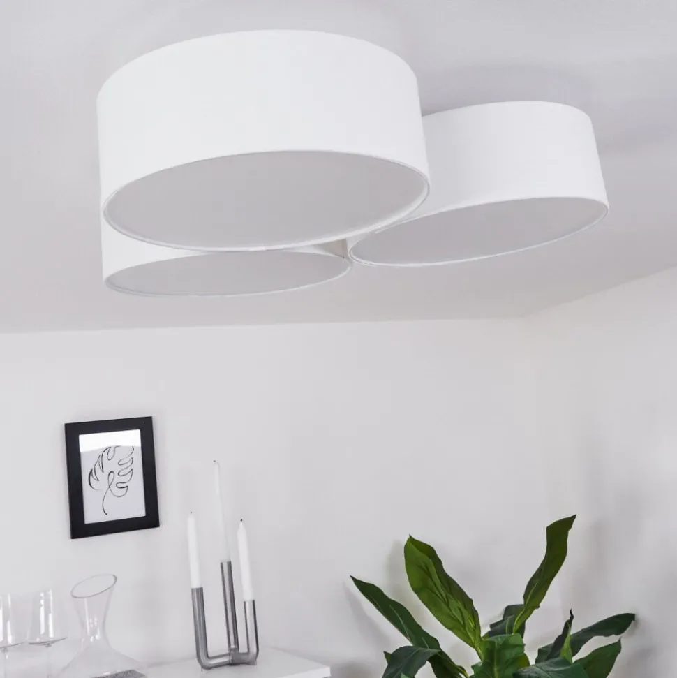 Plafonnier Purus Led Blanc, 1 Lumiere