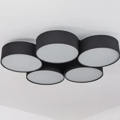 Plafonnier Purus Led Noir, 1 Lumiere