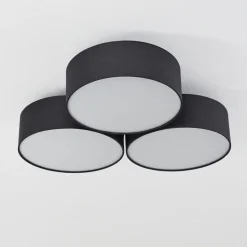 Plafonnier Purus Led Noir, 1 Lumiere