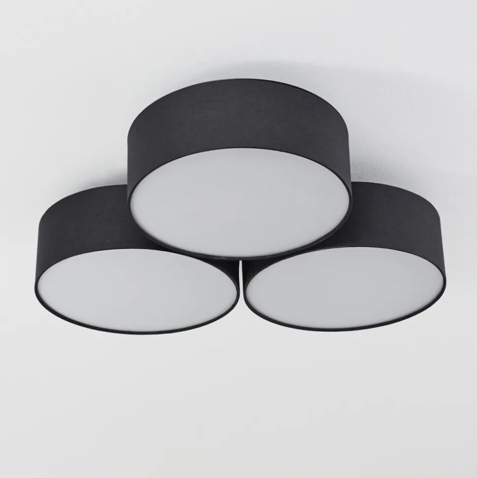 Plafonnier Purus Led Noir, 1 Lumiere