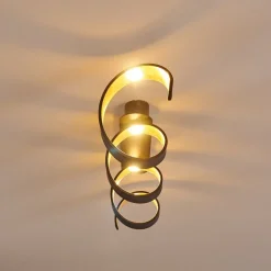 Plafonnier Rezat Led Noir Dore, 1 Lumiere