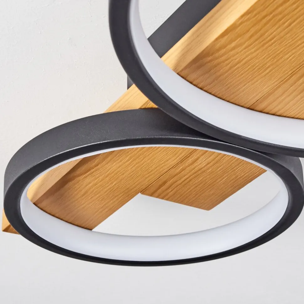 Plafonnier Rodekro Led Ecru, Noir, 1 Lumiere