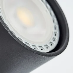 Plafonnier Rubeltein Noir, 2 Lumieres
