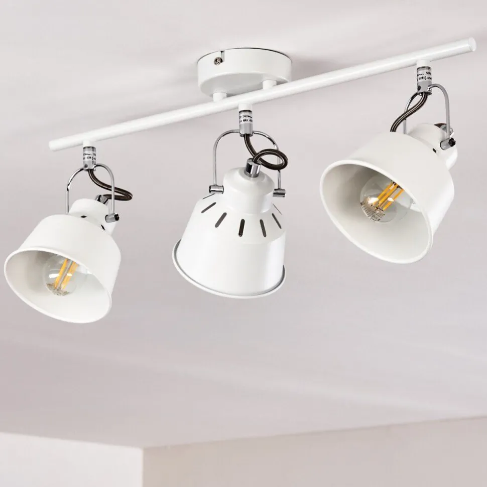 Plafonnier Safari Blanc, 3 Lumieres