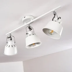 Plafonnier Safari Blanc, 3 Lumieres