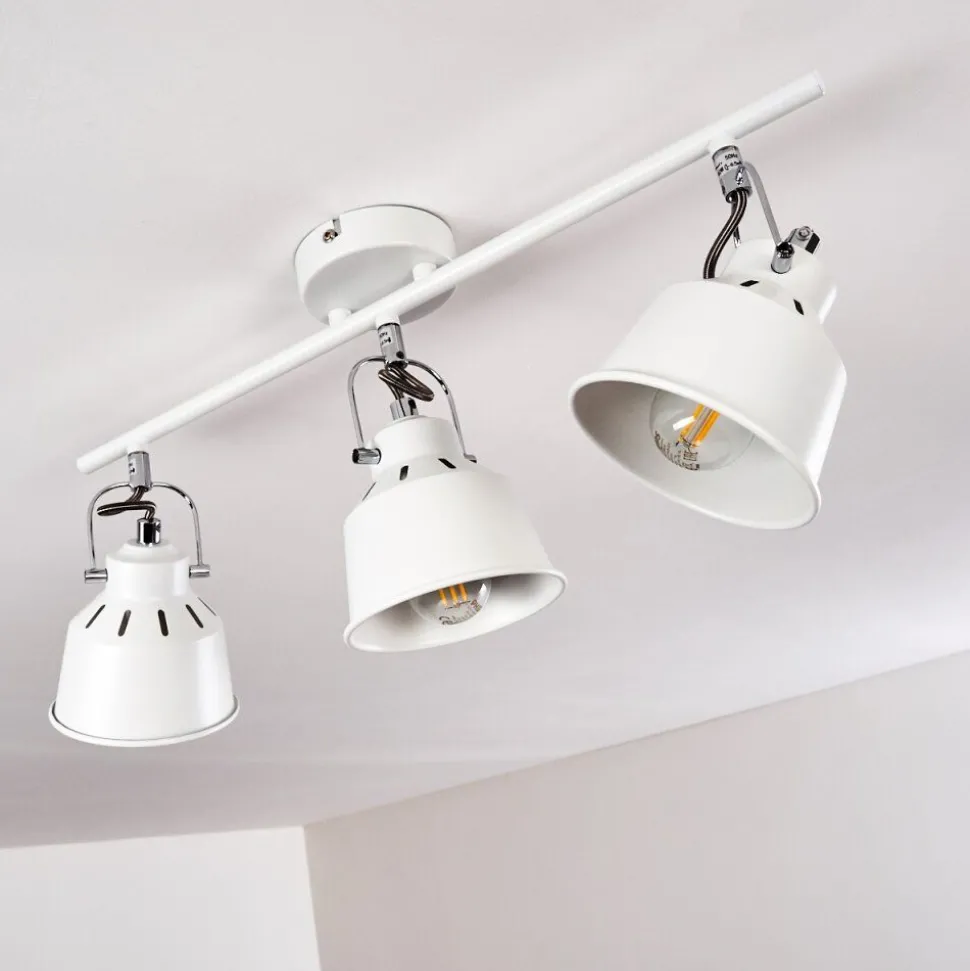Plafonnier Safari Blanc, 3 Lumieres