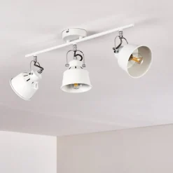 Plafonnier Safari Blanc, 3 Lumieres