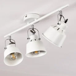 Plafonnier Safari Blanc, 3 Lumieres