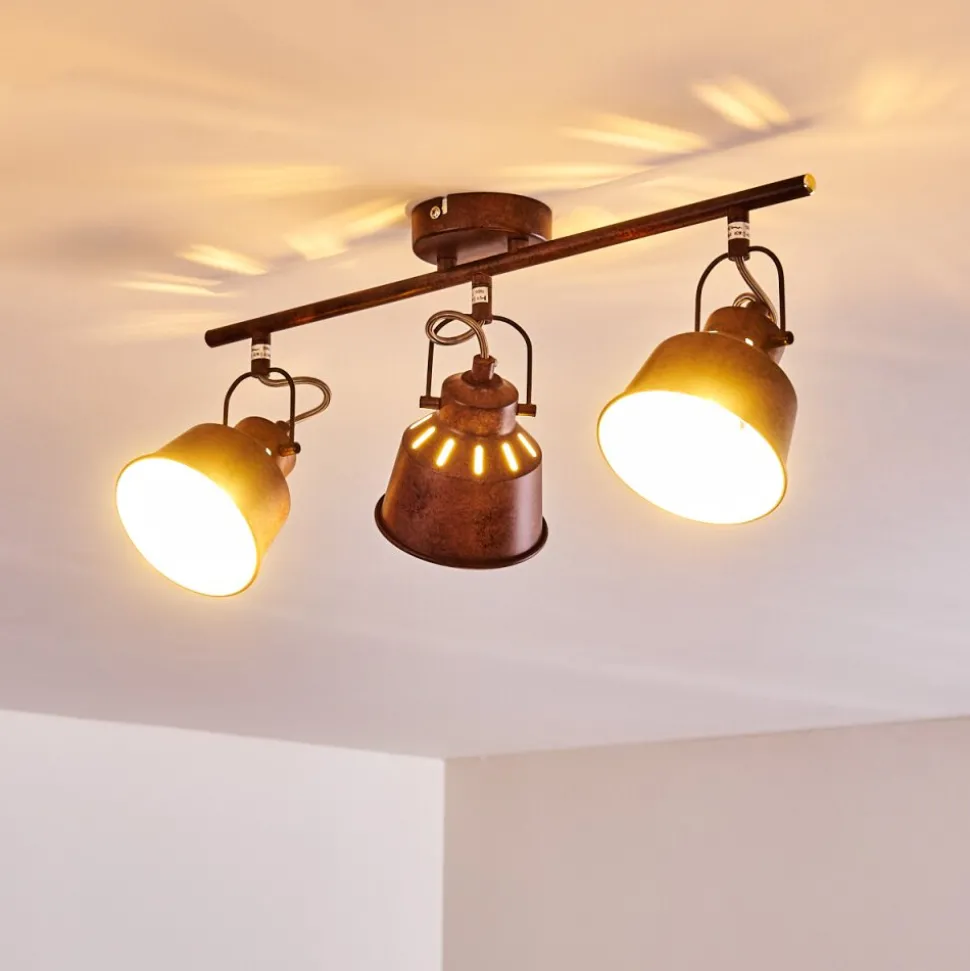 Plafonnier Safari Rouille, 3 Lumieres