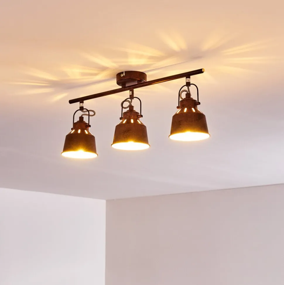 Plafonnier Safari Rouille, 3 Lumieres