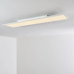 Plafonnier Salmi Led Blanc, 1 Lumiere