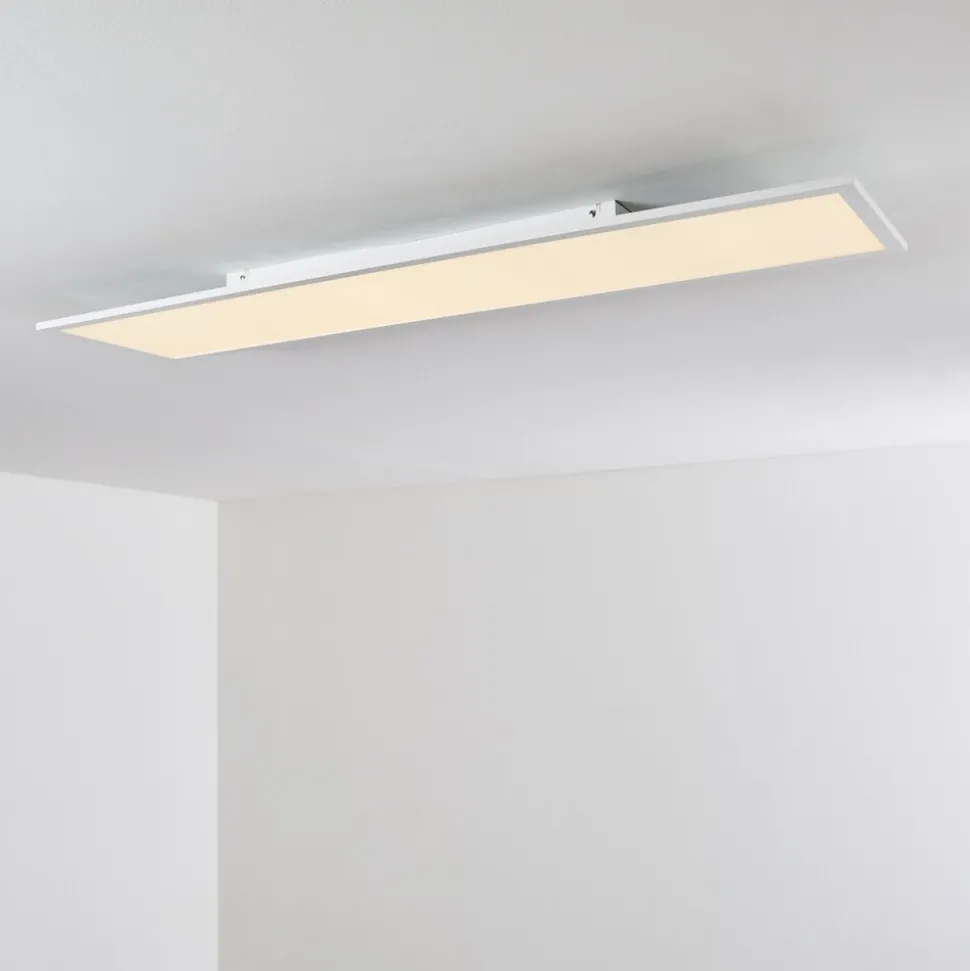 Plafonnier Salmi Led Blanc, 1 Lumiere