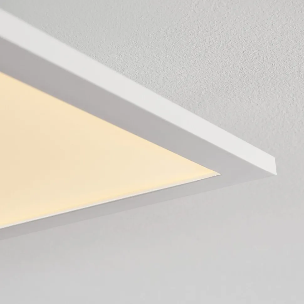 Plafonnier Salmi Led Blanc, 1 Lumiere, Telecommandes