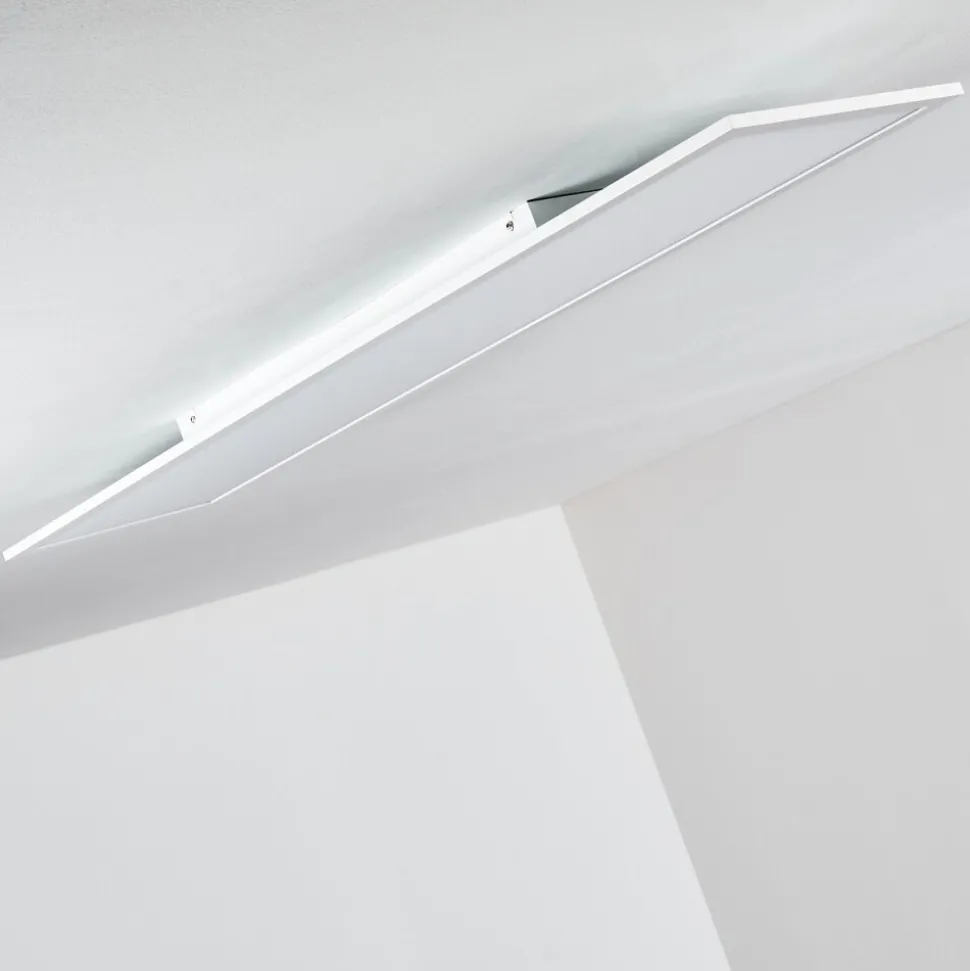 Plafonnier Salmi Led Blanc, 1 Lumiere, Telecommandes