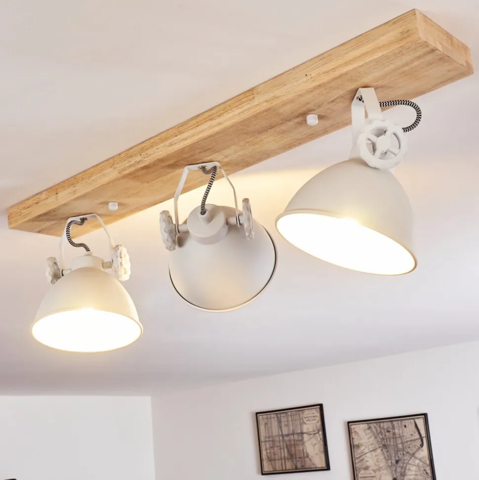 Plafonnier Svanfolk Brun, Blanc, 3 Lumieres